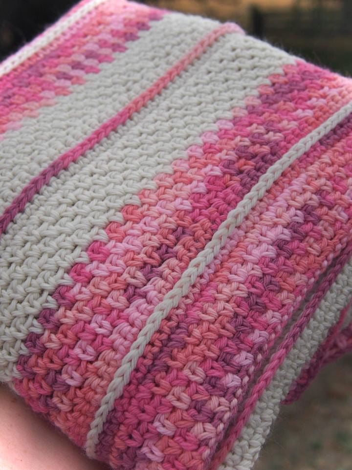 PDF Pattern - Striped Baby Blanket